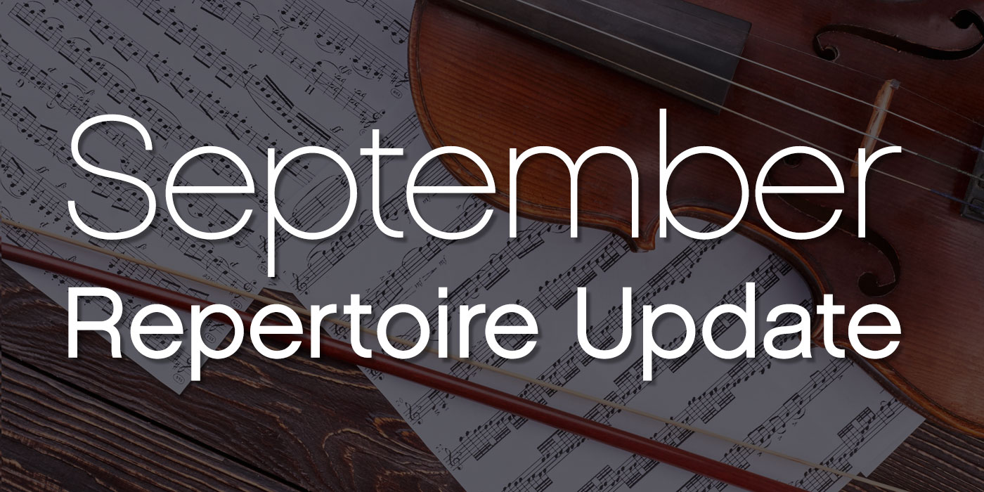 september repertoire update