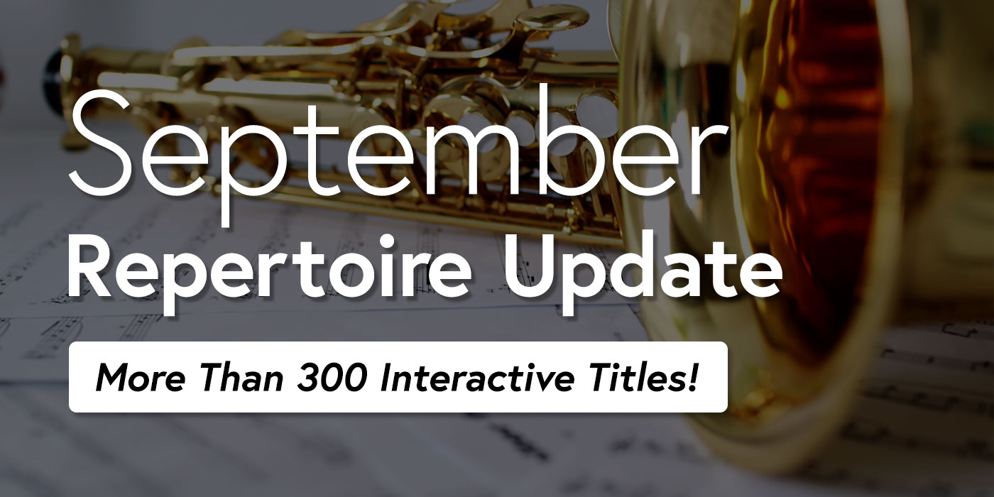 September 2022 Repertoire Update