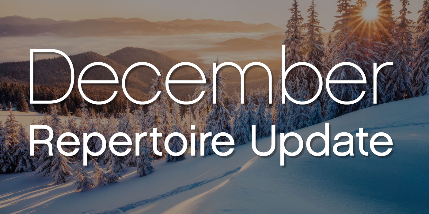 december 2020 repertoire update